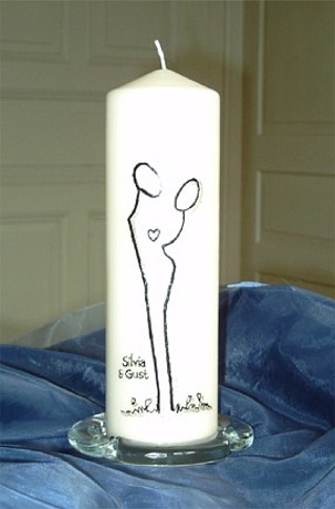 Hochzeitskerze HZ18 aus Bea's Boutique, Rombach bei Aarau, Aargau