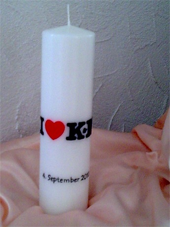 Hochzeitskerze HZ36 aus Bea's Boutique, Rombach bei Aarau, Aargau