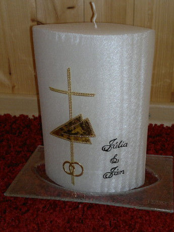 Hochzeitskerze HZ40 aus Bea's Boutique, Rombach bei Aarau, Aargau