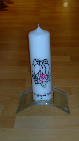 Hochzeitskerze HZ34 aus Bea's Boutique, Rombach bei Aarau, Aargau