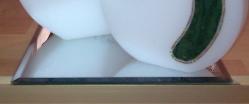 Spiegelplatte als Kerzenteller f�r Scheibenkerzen