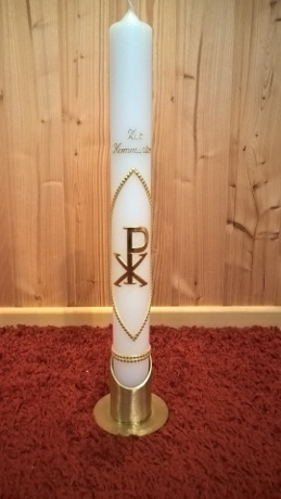 Kommunionskerze KO-92 aus Bea's Boutique, Rombach bei Aarau, Aargau