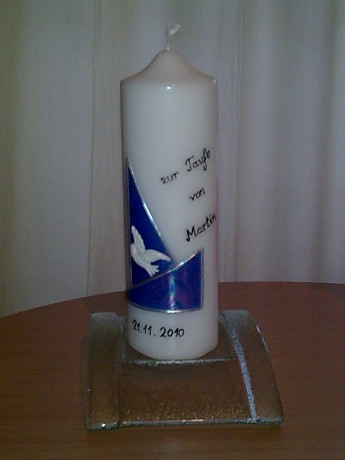 Taufkerze T-29 aus Bea's Boutique, Rombach bei Aarau, Aargau