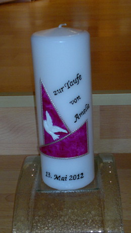 Taufkerze TA-29 aus Bea's Boutique, Rombach bei Aarau, Aargau
