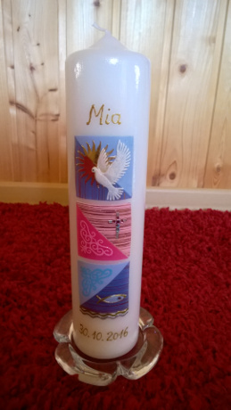 Taufkerze TA-60 aus Bea's Boutique, Rombach bei Aarau, Aargau